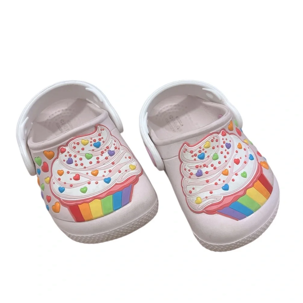 Baby Girl Colorful Cupcake Crocs